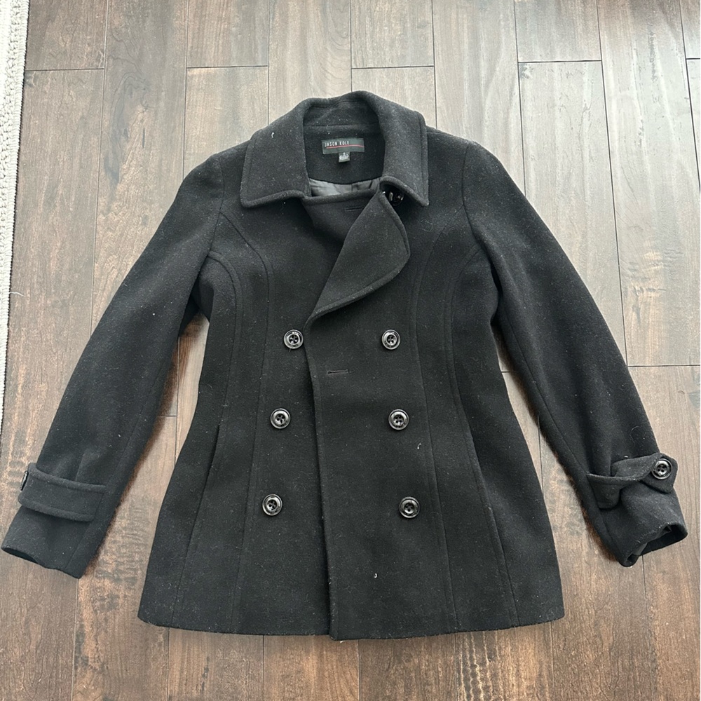 Black wool coat!